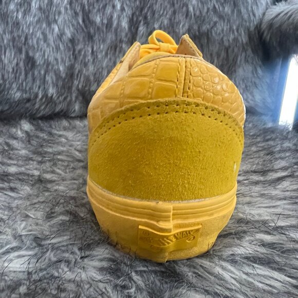 Old School Vans Yellow Croc Skin Size 9 Men's 10.5 Women's - Picture 2 of 7